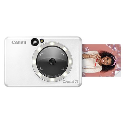 Canon Zoemini S2 Instant Camera and Printer - Pearl White