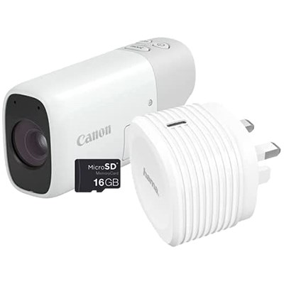 Canon PowerShot Zoom Essential Kit - White