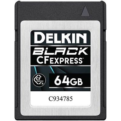 Delkin BLACK 64GB CFexpress (1685MB/s) Memory Card