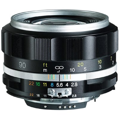 Voigtlander 90mm f2.8 SLII-S Apo-Skopar Lens for Nikon F - Silver
