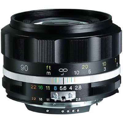 Voigtlander 90mm f2.8 SLII-S Apo-Skopar Lens for Nikon F - Black