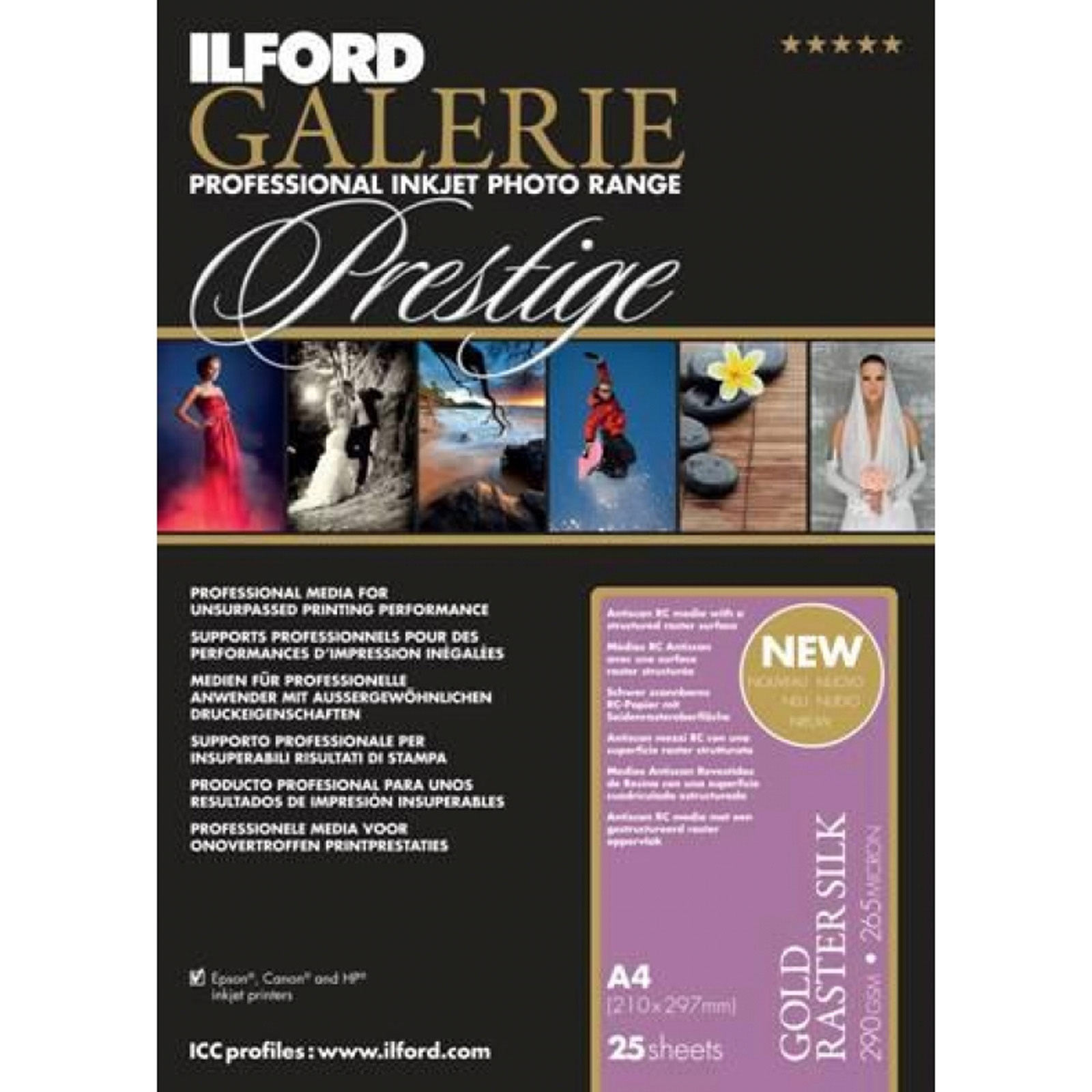 Ilford GALERIE Raster Silk 290gsm A4 25 Sheets
