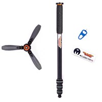 3 Legged Thing Punks Trent Kit 2.0 Magnesium Alloy Monopod - Black & Grey