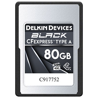 Delkin BLACK 80GB 880MB/s Cfexpress Type A Memory Card