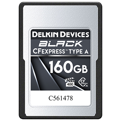 Image of Delkin BLACK 160GB 880MB/s Cfexpress Type A Memory Card