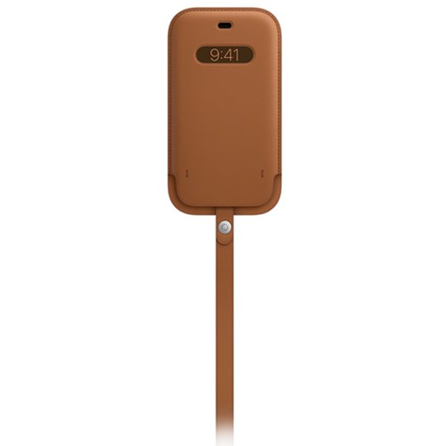 Apple Case iPhone 12 | 12 Pro Leather Sleeve with MagSafe - Saddle Brown