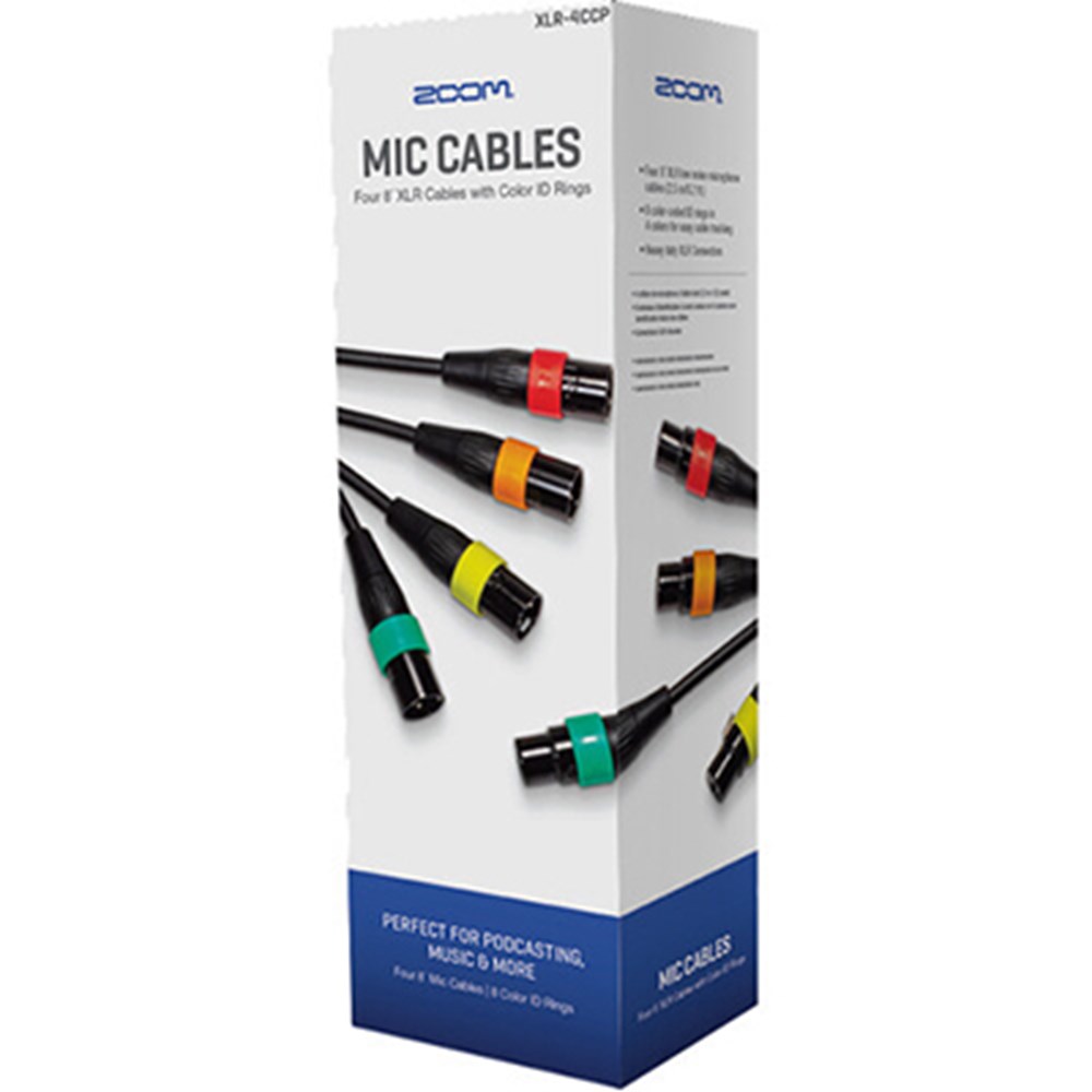 Zoom XLR Mic Cables with Colour ID Rings | Wex Photo Video