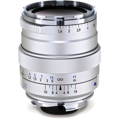 Zeiss 35mm f1.4 Distagon T* ZM Lens for Leica M - Silver
