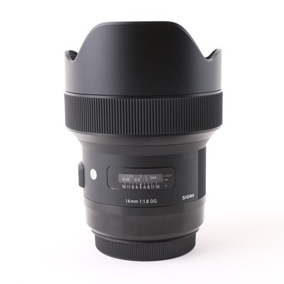 USED Sigma 14mm F1.8 DG HSM Art Lens - Canon Fit