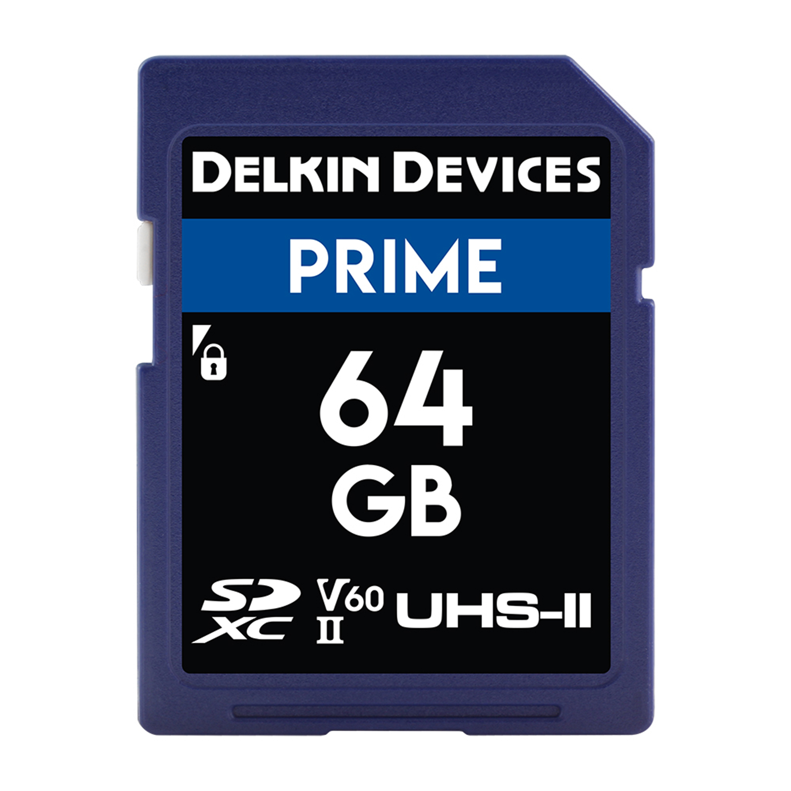 Image of Delkin PRIME 64GB UHS-II V60 280MB/s SDXC Card