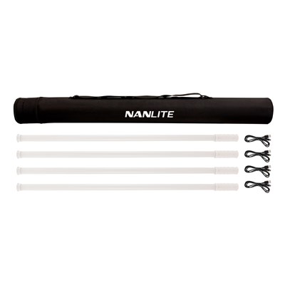 NanLite Pavotube T8-7X RGBWW LED Pixel Tube 4-Tube Kit