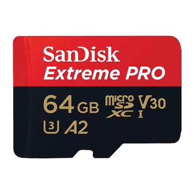 SanDisk 64GB Extreme PRO 200MB/s UHS-I V30 microSDXC Card