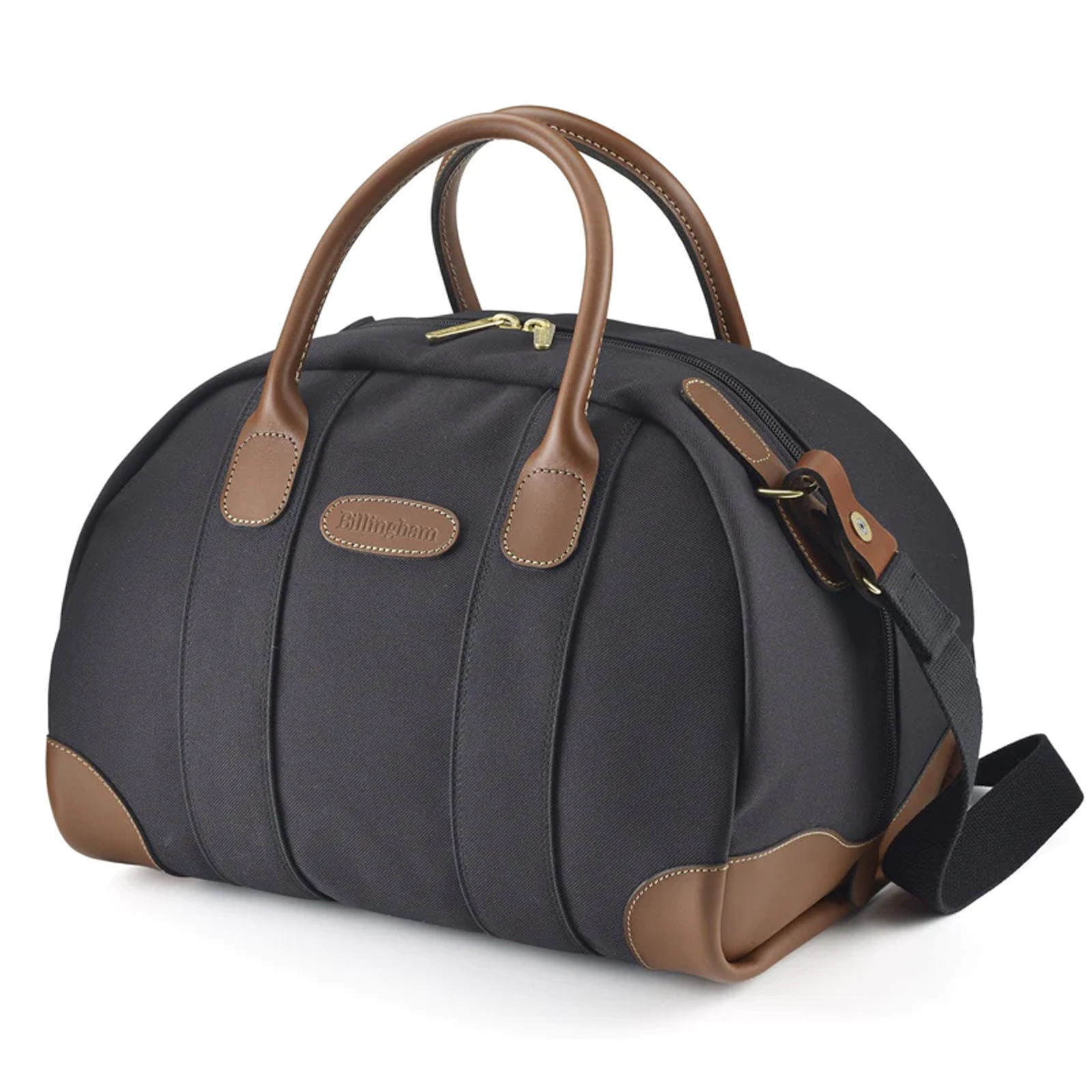 Billingham Overnighter - Black FibreNyte / Tan