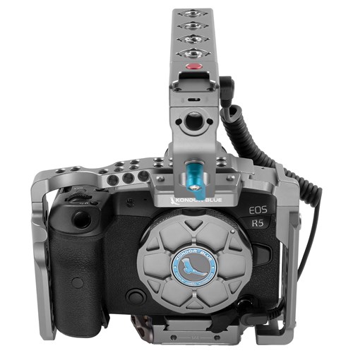 Kondor Blue Canon R5/R6/R Battery Grip Cage with Top Handle Space Gray
