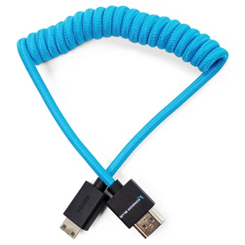 Kondor Blue Coiled Mini HDMI to Full HDMI 12-24Inch