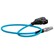 Kondor Blue Coiled D-TAP to LEMO 2 Pin 0B Male Power Cable for Z Cam SmallHD Teradek Black