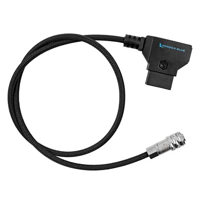 Kondor Blue D-Tap to BMPCC 4K 6K Power Cable for Blackmagic Pocket 4K P-Tap 20Inch - Black