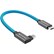 Kondor Blue USB C to USB C High Speed Cable for SSD Recording - Right Angle 12Inch
