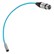 Kondor Blue Mini XLR Male to XLR Female 16Inch Audio Cable 2 Pack  for BMPCC & C70 - Blue