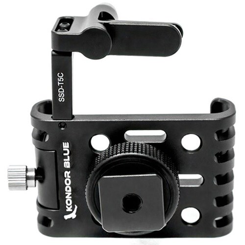 Kondor Blue T5 & T7 SSD Holder for BMPCC 4K/6K & Z Cam Cages Black