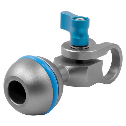 Kondor Blue Ball Head to 15mm Rod Clamp for Magic Arms Space Gray