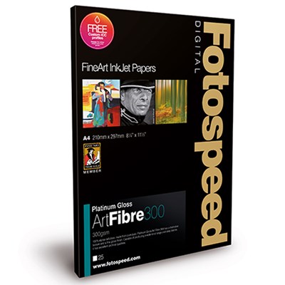 Fotospeed Platinum Gloss Art Fibre 300 A3+ - 25 sheets