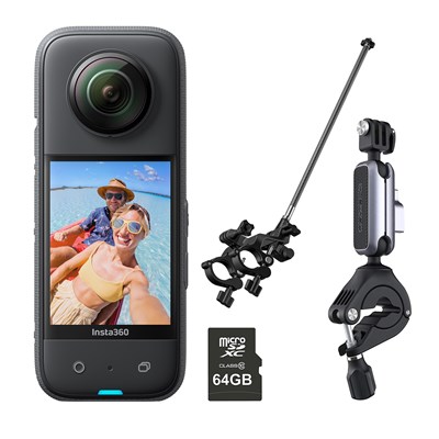 Insta360 X3 Pocket 360 Degree Action Camera - Bikers Kit