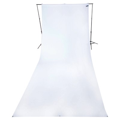 Westcott Wrinkle-Resistant Backdrop - High-Key White - 9ft x 20ft