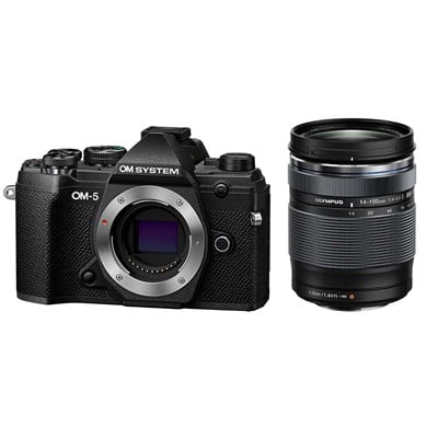 OM SYSTEM OM-5 Digital Camera with 14-150mm F4-5.6 II Lens - Black