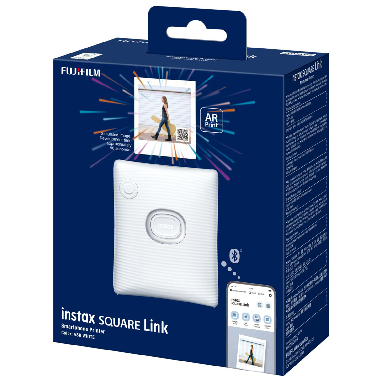 Fujifilm Instax Square Link Instant Printer - Ash White | Wex