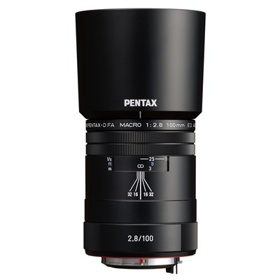 Pentax-D FA HD 100mm f2.8 ED AW Macro Lens - Black