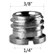 SmallRig 1.4Inch to 3.8Inch Screw Adapter 5 pcs 1610