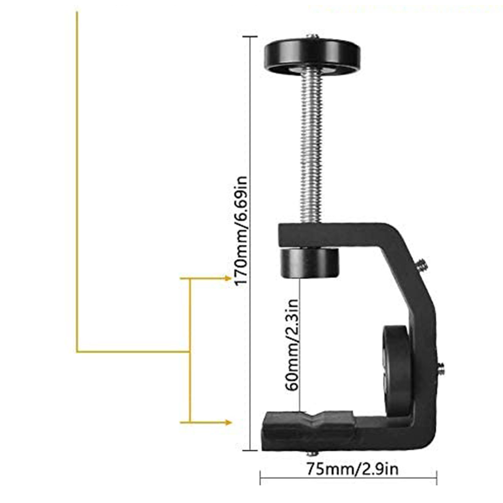 SmallRig Clamp Mount with 1.4Inch Screw Ball Head Mount 1124 Wex