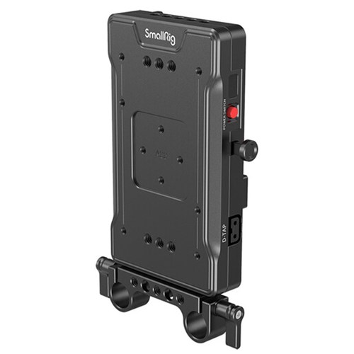 SmallRig V Mount Battery Adapter Plate with Dual 15mm Rod Clamp 3203