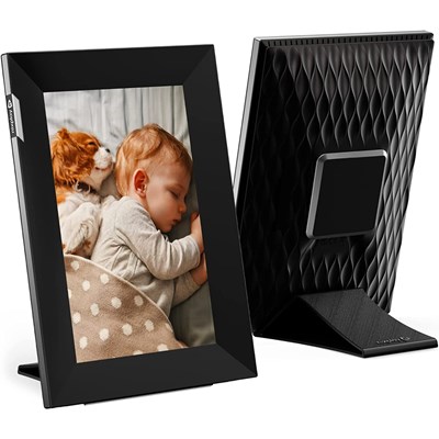 Nixplay Touch Screen Smart Photo Frame 8-inch - Black and Silver