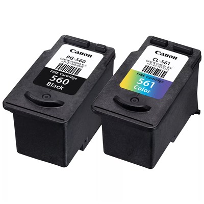 Canon PG-560 and CL-561 Black and Colour Ink Cartridge 2 Pack