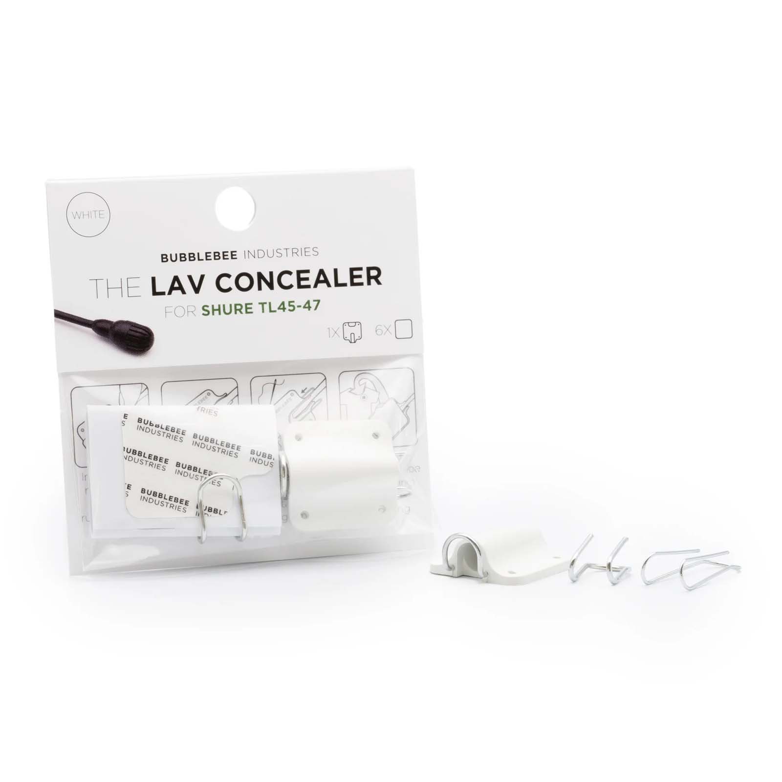 Bubblebee The Lav Concealer For Shure Twinplex Tl45-47- White