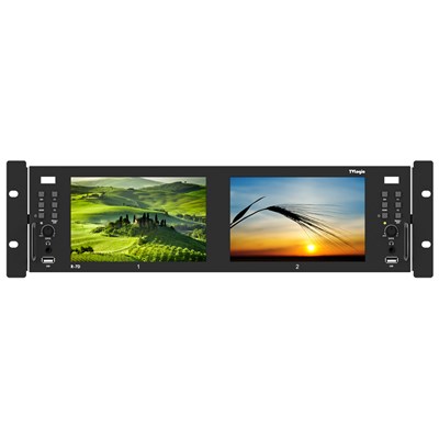 TVLogic R-7D Dual LCD UHD-4K Ready Rack Mount