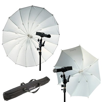 Rogue Umbrella Travel Kit With Shoot Through Diffuser