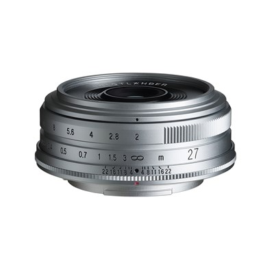 Voigtlander 27mm f2 Ultron Lens for Fujifilm X - Silver