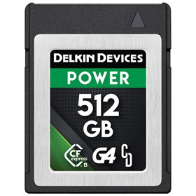 Delkin POWER 512GB (1780MB/s) CFexpress Type B G4 Memory Card