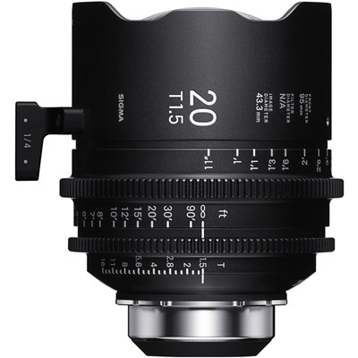 Sigma 20mm T1.5 FF High Speed Prime Cine Lens - PL-i Mount