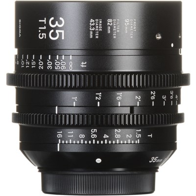 Sigma Cine 35mm T1.5 FF Metric Lens - Canon Mount