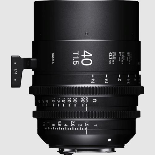 Sigma Cine 40mm T1.5 FF Fully Luminous Metric Lens - Canon Mount