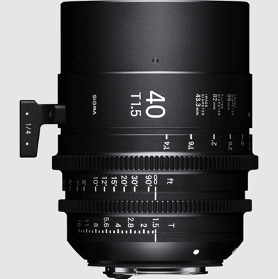 Sigma Cine 40mm T1.5 FF Fully Luminous Metric Lens - Sony Mount