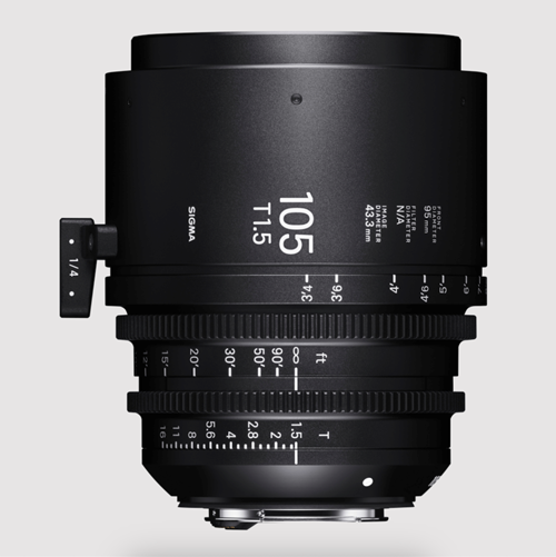 Sigma Cine 105mm T1.5 FF Fully Luminous Metric Lens - PL-i Mount