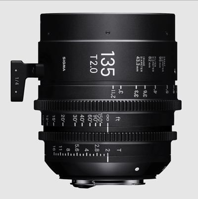Sigma Cine 135mm T2 FF Fully Luminous Metric Lens - PL-i Mount