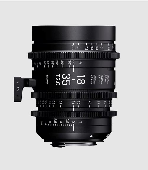 Sigma Cine 18-35mm T2 Zoom Lens Fully Luminous Metric - Canon Mount