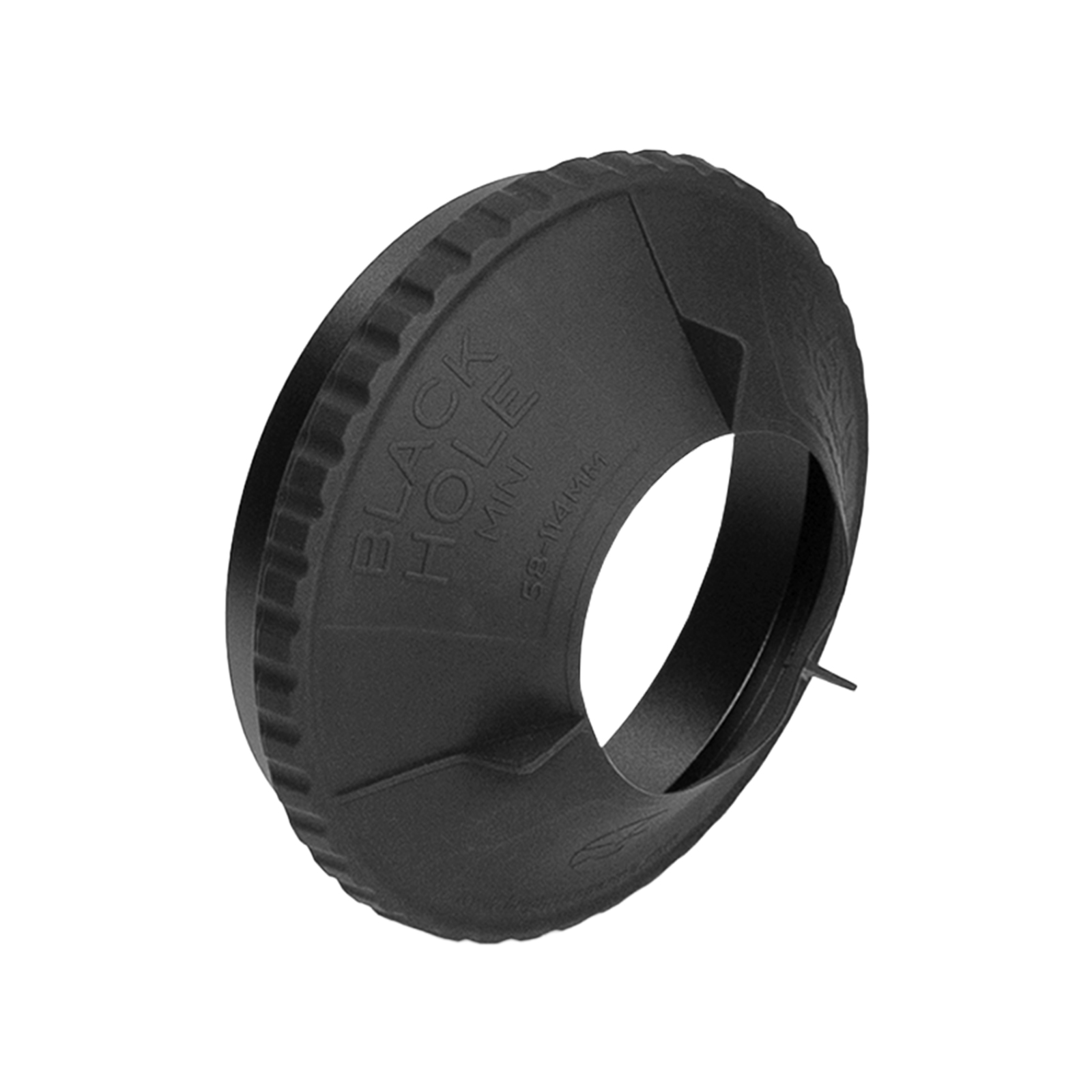 Bright Tangerine Black Hole Mini Rubber Donut (114mm)