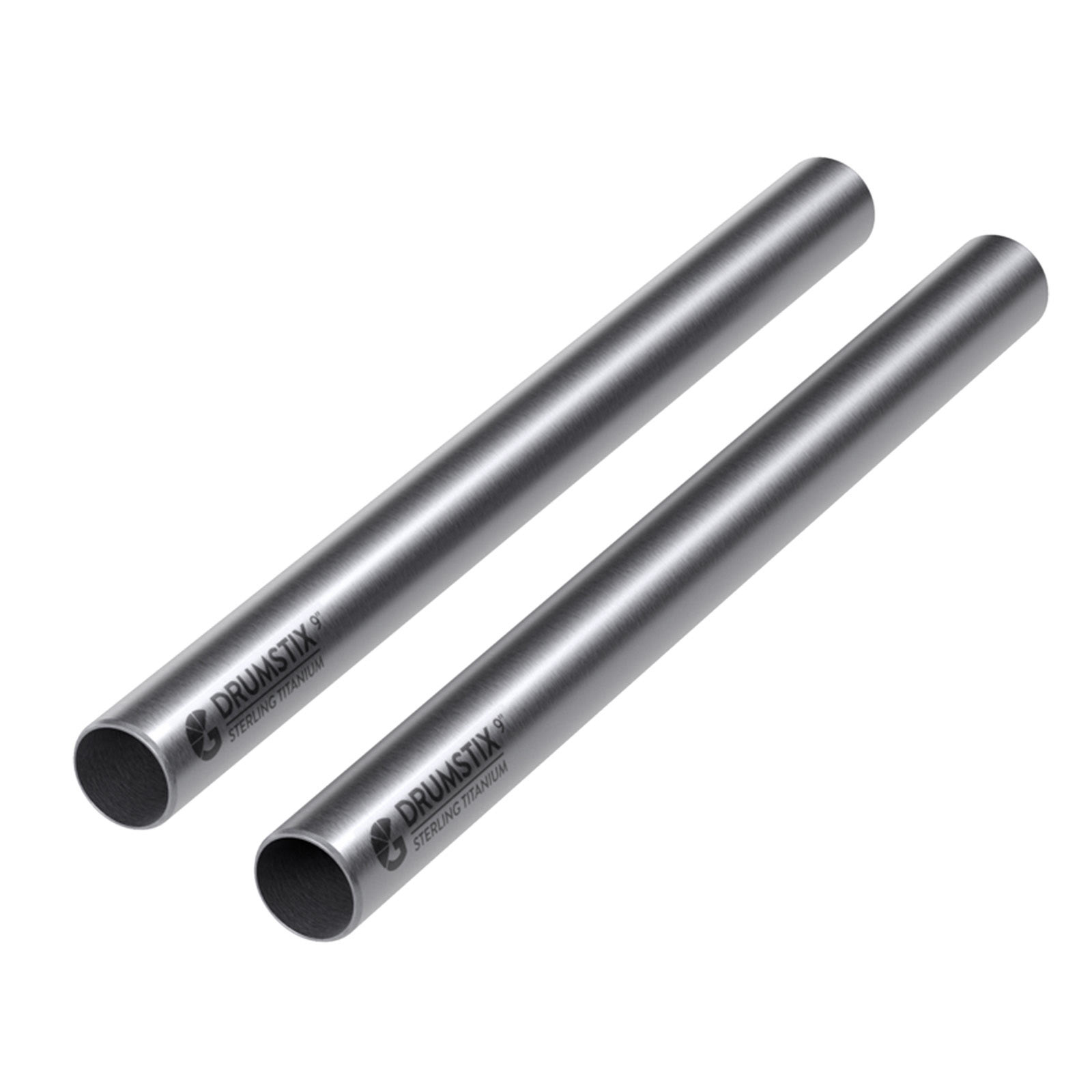 Bright Tangerine Drumstix 19mm Titanium Support Rods - 9Inch Pair (22.8cm)